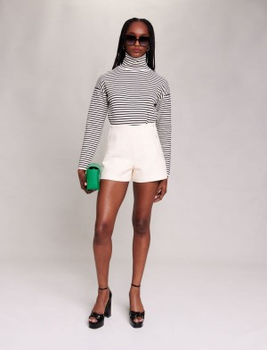Maje A-line In Tweed Ecru | Danmark_M24136