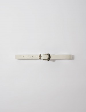 Maje Belt With Přezkou Ecru | Danmark_M84732