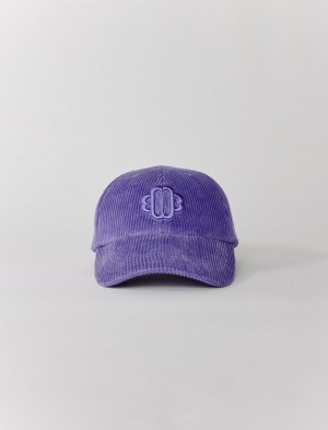 Maje Cap In Velvet Lilla | Danmark_M71035