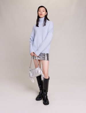 Maje Cashmere Jumper Lyseblå | Danmark_M45964