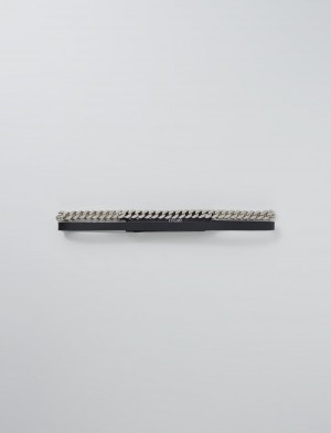 Maje Double Læder And Rhinestone Sort | Danmark_M58682