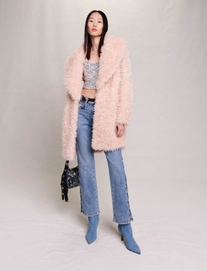 Maje Faux Fur Lyserød | Danmark_M19043