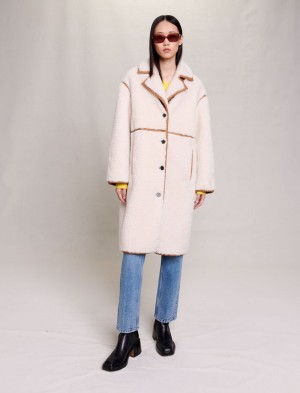 Maje Long Patchwork Ecru | Danmark_M45569