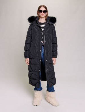 Maje Long Polstret Sort | Danmark_M54670